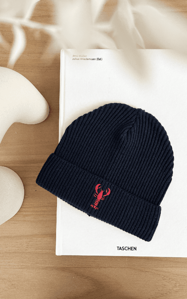 Bonnet marin brodé homard – Image 3