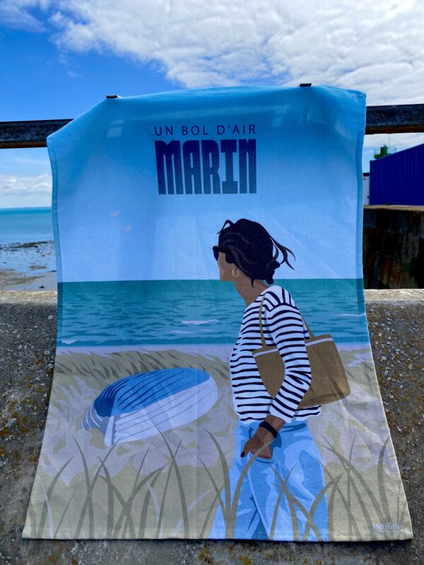 Torchon "Un bol d'air Marin"